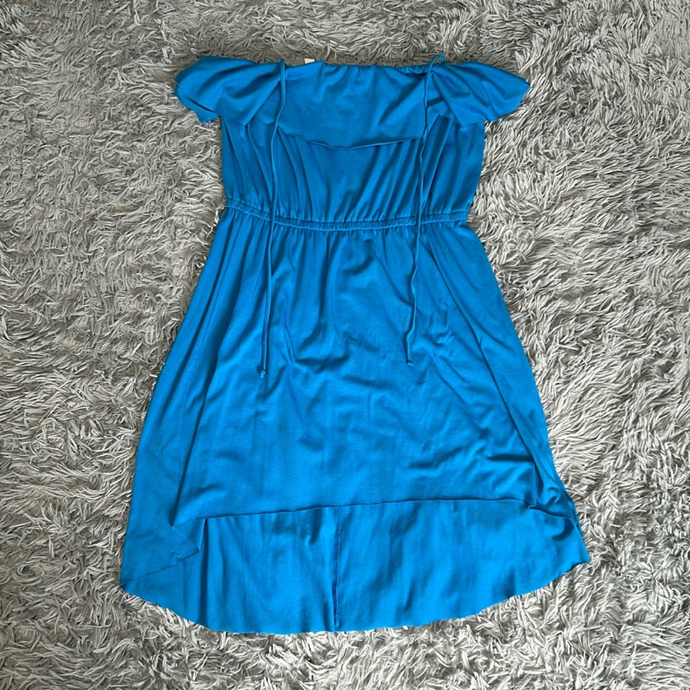 Eyeshadow Blue XL High Low Dress